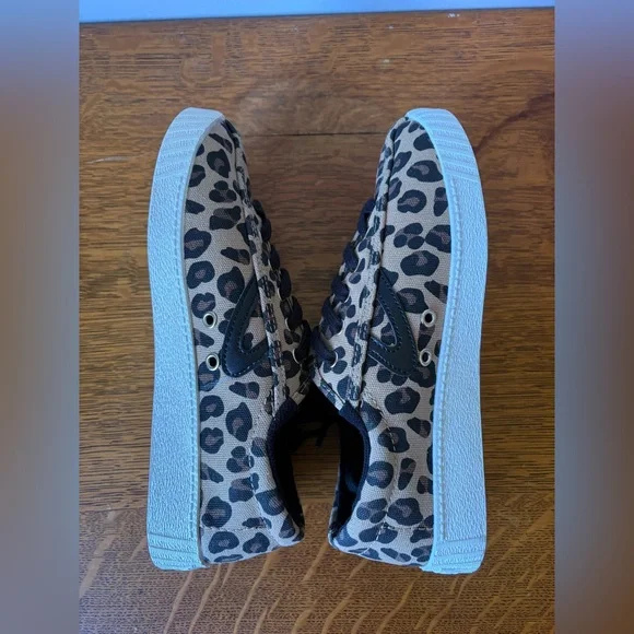 Tretorn Women’s Size 7 NYLite Plus Leopard Print Sneakers Canvas Shoes Animal - Picture 13 of 16